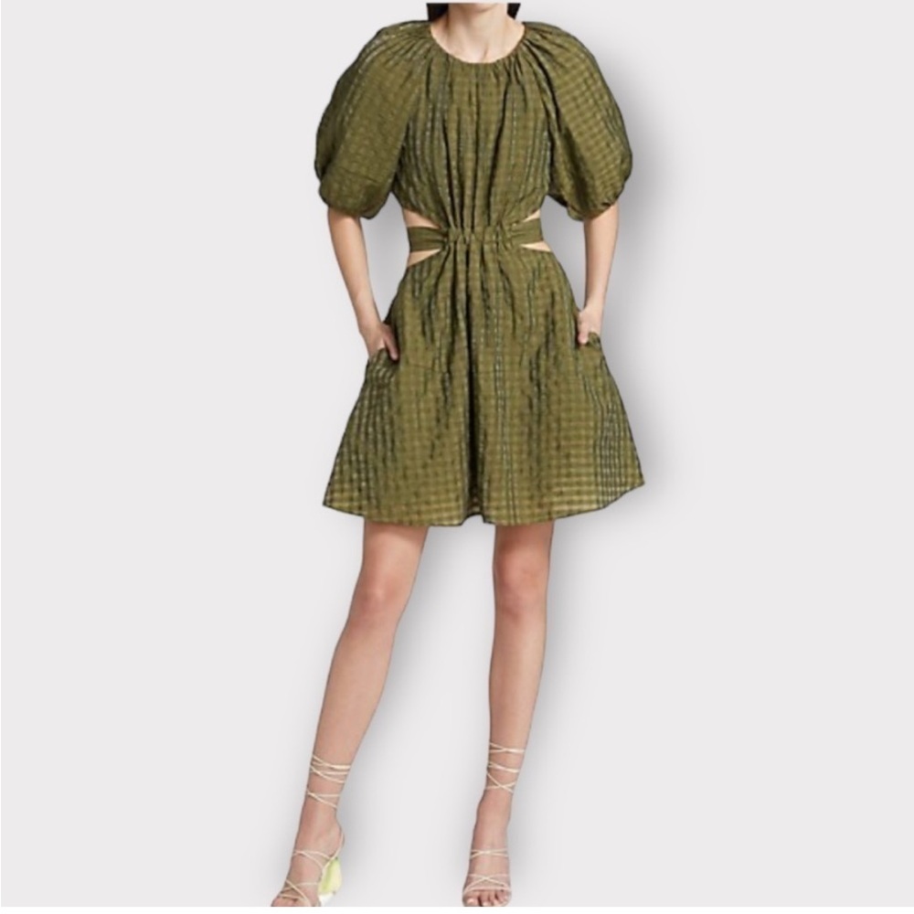 Moon River Small Green Cutout Dress